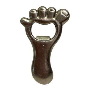 Foot Shaped Bottle Opener Metal With Toe Detail